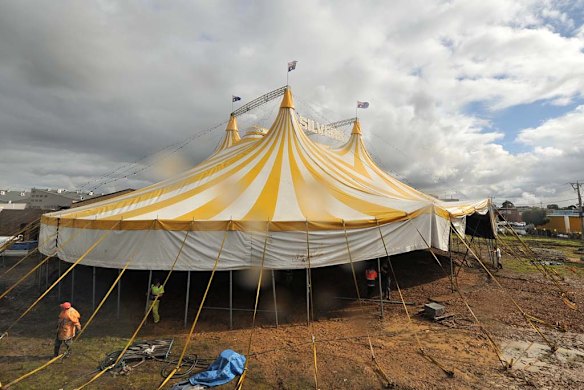 Raising the big top