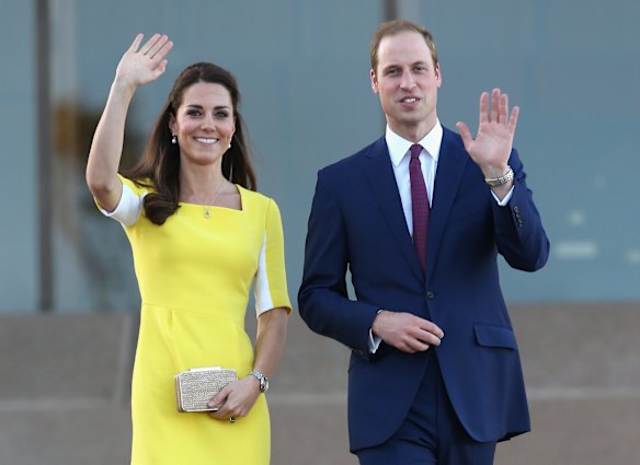 The Duke and Duchess of Cambridge in Sydney in 2014.