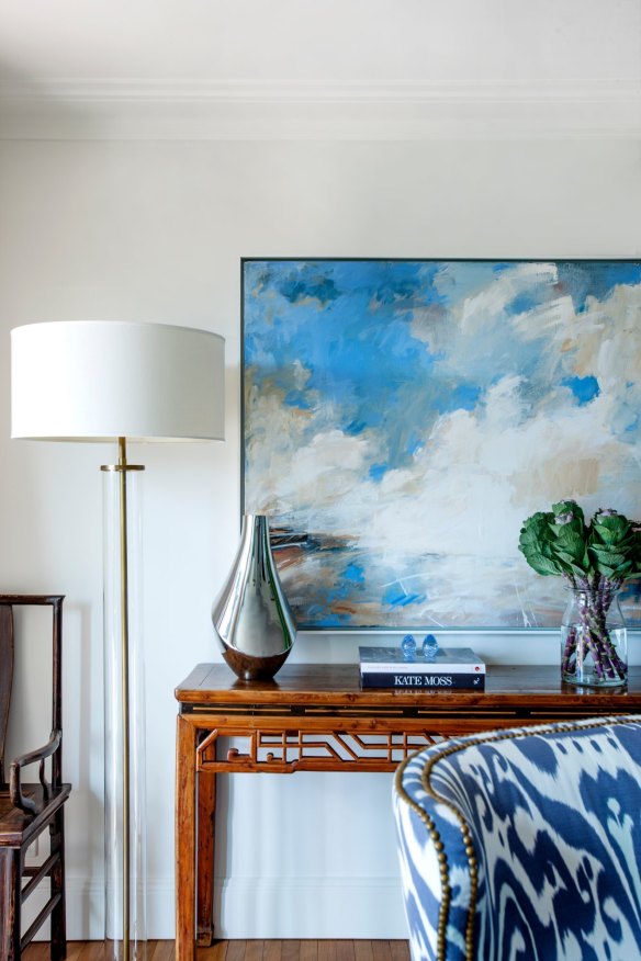 “My mum discovered this artist, Megan Morrison, when she was working on another project,” says Christina of the painting. “We thought her work was perfect for our home.”