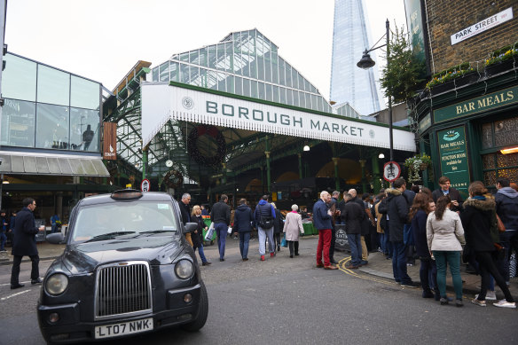 London's Borough Market was restored without losing its heritage values. 