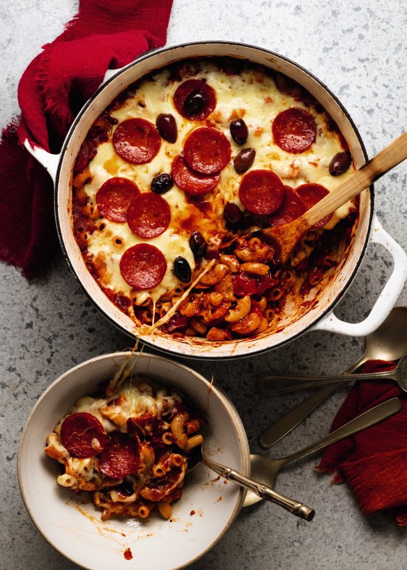 This cheeky mash-up is equal parts pizza and pasta.