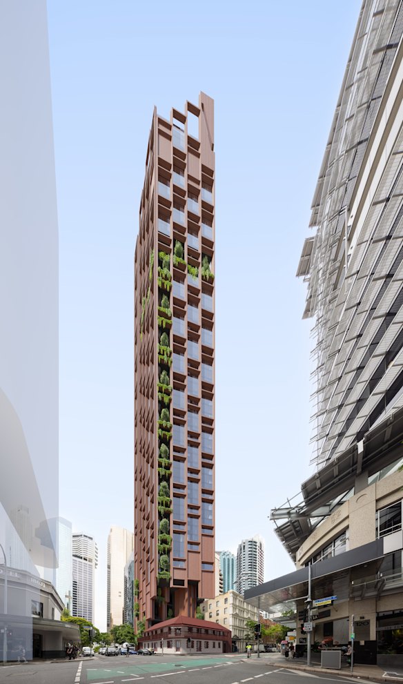 Precision Group is planning a new tower behind the Victory Hotel in Brisbane