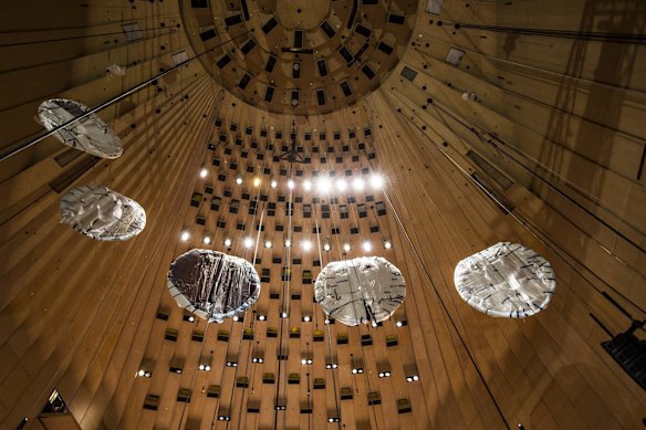 First peek at The Sydney Opera House's upgraded Concert Hall, ahead of it's opening in July.