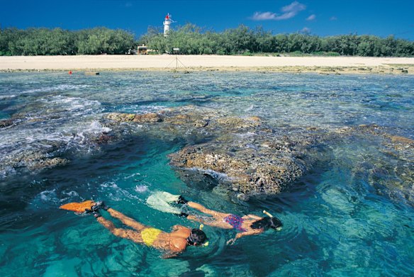 Lady Elliot Island, sometimes known as 'Manta Heaven', at the southernmost point of the Great Barrier Reef.