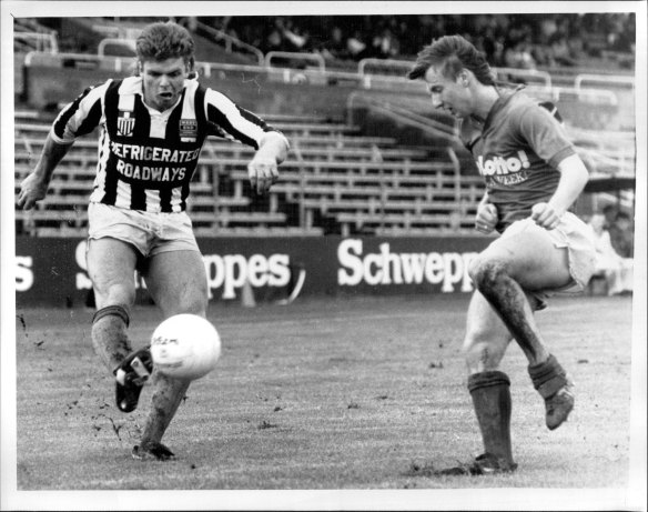 Brunswick Juventus in 1988 taking on St George at its grounds in New South Wales.