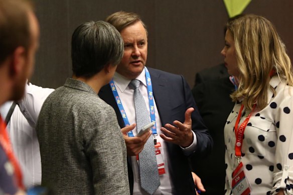 Senator Penny Wong and Anthony Albanese. 