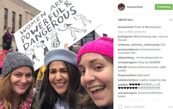 Amy Poehler, Girls creator Jenni Konner and Lena Dunham