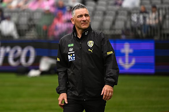 Where to now: Richmond coach Adem Yze.