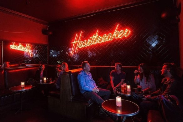 Heartbreaker bar in the CBD boasts a jukebox.