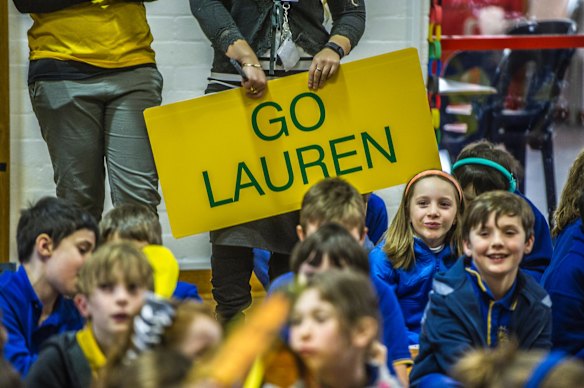 Giralang Primary school. The school where Olympic 400 meter hurdler teaches excitedly watches her compete in the semi-final event at the Rio Olympic games.?