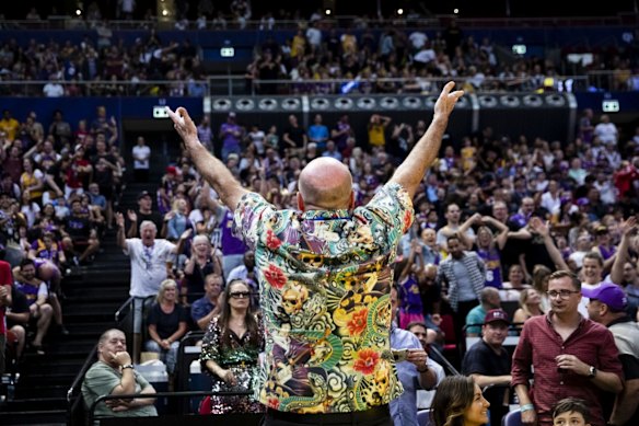 Chairman and Owner of the Sydney Kings Basketball Team Paul Smith during a game between Sydney Kings and Melbourne United NBL at Qudos Bank Arena in Sydney.