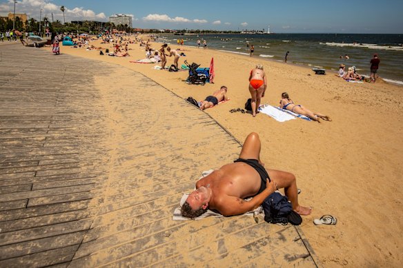 Relaxing at the beach on New Years Eve. 