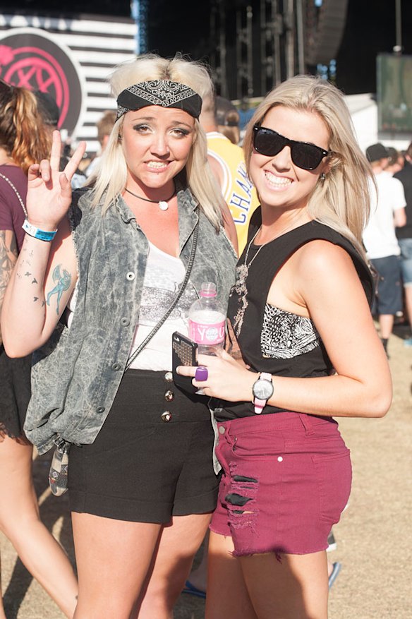 Crowds rocking out at Soundwave.