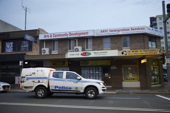 Police patrol in Fairfield early on the 09 July, 2021. 