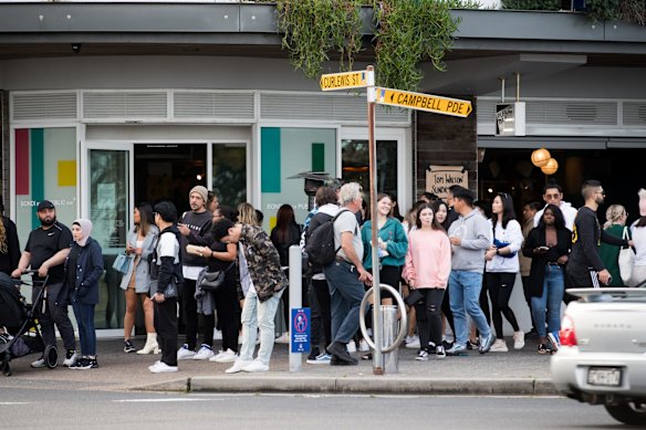 A very busy day at Bondi.