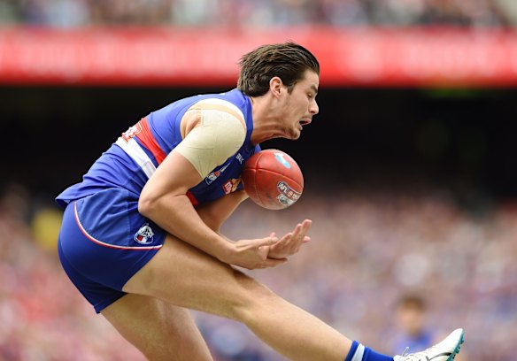  Tom Boyd ( dogs) drops a chest mark in the opening moments.