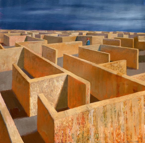 Jeffrey Smart, Labyrinth, 2011, Tuscany, Italy