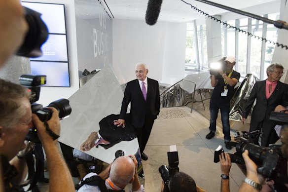 Frank Gehry at the UTS building opening on Monday.
