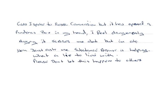 Message published in commemorative book