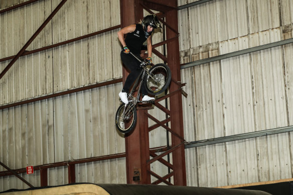Caroline Buchanan will test herself in BMX freestyle events in China. Freestyle is based on earning points for tricks.