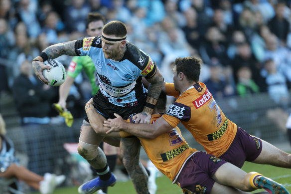 Cronulla coach John Morris has stood up for injured star Josh Dugan after he went down with a hamstring injury.