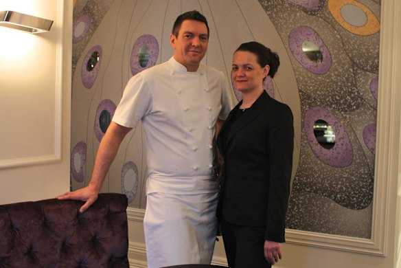 Justin and Georgia North at Becasse.