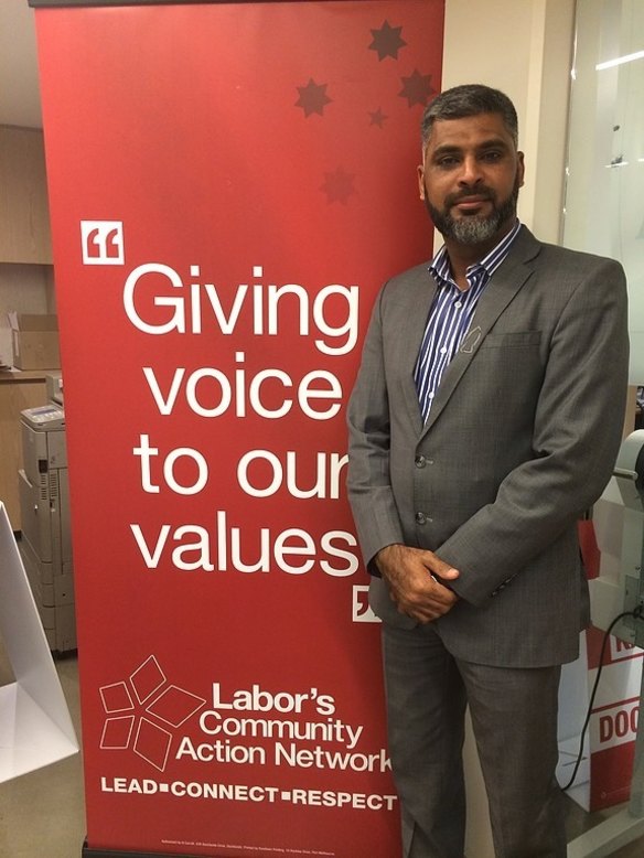  Former Labor candidate for Murray, Dr Imran Syed. 