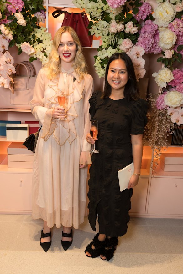 Aubree Smith and Caroline Tran at The Daily Edited Apartment soiree.