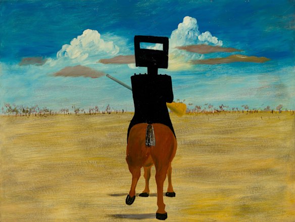 Sidney Nolan’s Ned Kelly from 1946.