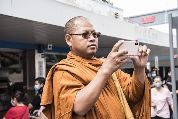 The former premier attracts attention on her tour of Cabramatta.