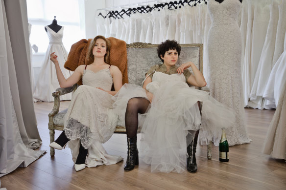 Holliday Grainger and Alia Shawkat in Animals. 