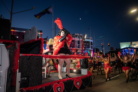 Participants in the 45th Sydney Gay and Lesbian Mardi Gras.