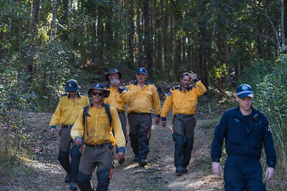 Police and SES returning for second day of a large-scale forensic search in bushlands at Kendall.