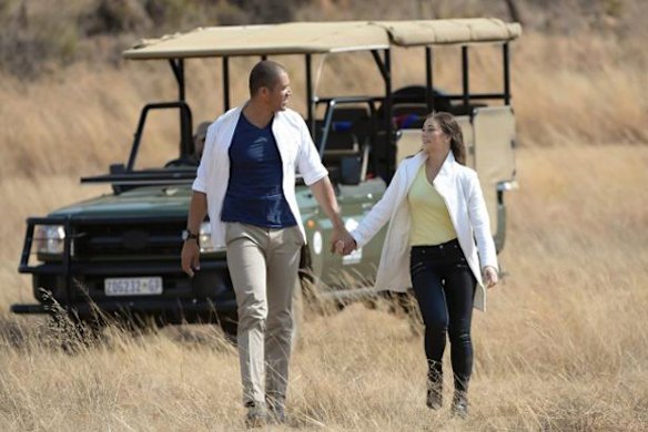 Finale: Blake Garvey with Lisa Hyde in South Africa.