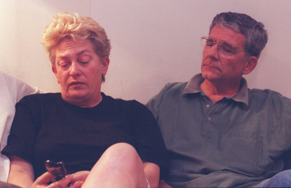 Parents of missing French tourist Antoine Herran, Francoise and Jean-Francois, in Sydney.