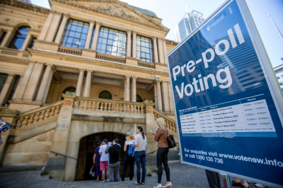 There was a "remarkable" growth in pre-poll voting, according to the AEC.