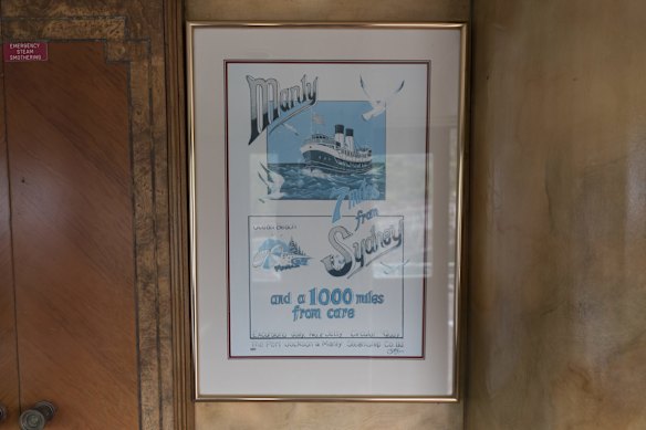 A reminder of yesteryear onboard the old South Steyne ferry.