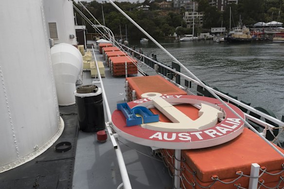 The South Steyne, moored at Berrys Bay, is still struggling to find a permanent home almost six years after it was forced to leave Darling Harbour.