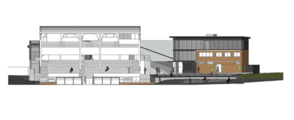 The AFL’s proposal for a refurbished grandstand at Henson Park.