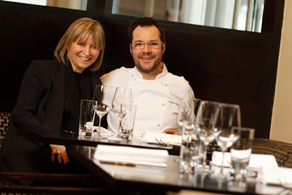 Sepia Restaurant, in Sussex St. Chef and owners Martin Benn and Vicki Wild, in the Sepia dining room.