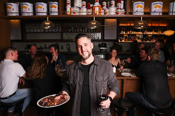 Owner, farmer and butcher Nathan Creary at Duke’s.