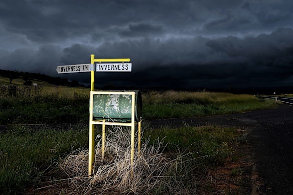 A massive stormfront forms near Wellington in the Central West of NSW on the 11th of January.