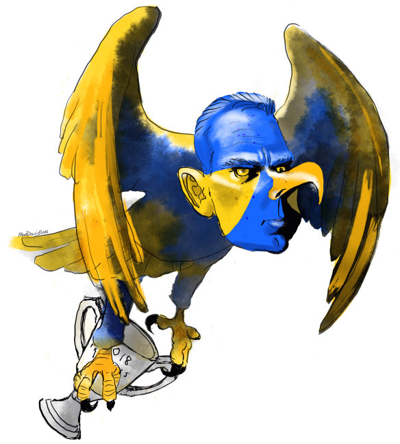 Adam Simpson is taking the premiership cup back to Western Australia.