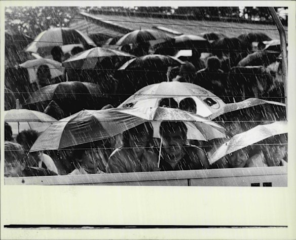 The spectators at the football in Brookvale, May 12, 1985.