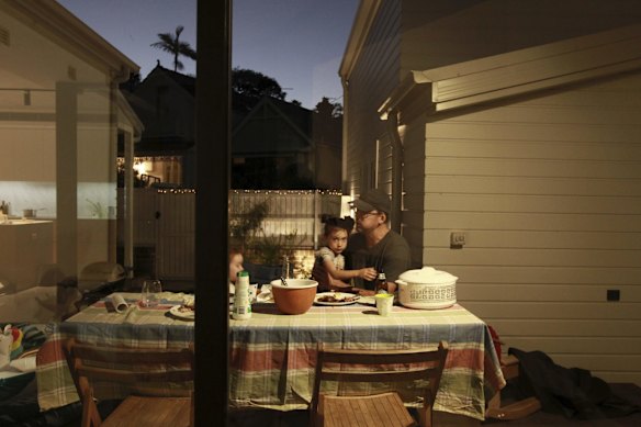 Family dinner at home.