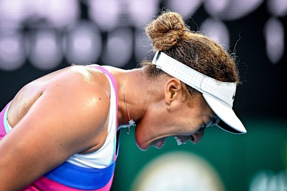 Naomi Osaka, the winner of two of the last three Australian Opens, and the defending champion here, won her first round match against Madison Brengle in straight sets, 6-0, 6-4.