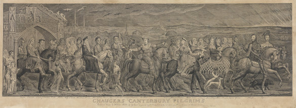 William Blake, Chaucer’s Canterbury Pilgrims, 1810.