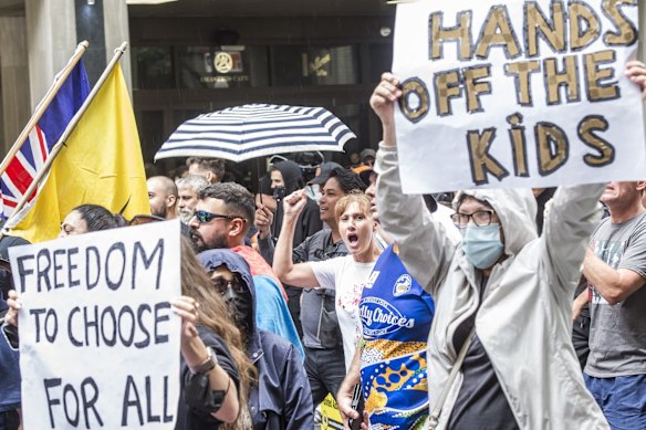 World Wide Rally for Freedom March, in Sydney, against vaccine mandates and various other COVID related health orders.