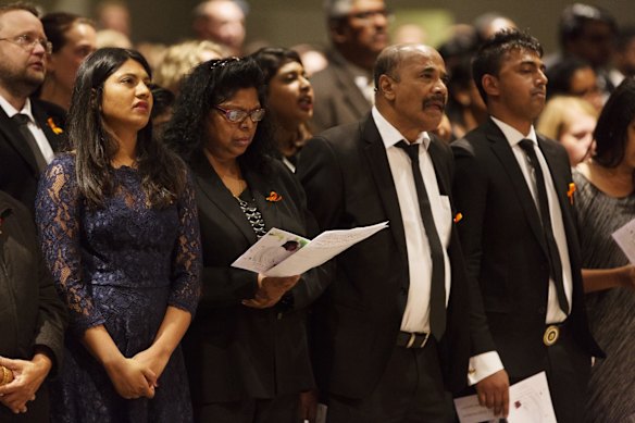 Brintha, Raji, Sam and Chinthu Sukumaran.