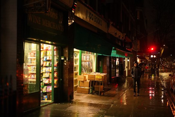 Poor weather at Islington, London on election day.